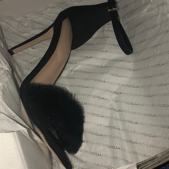 Aldo Shoes - **FUZZY STRAP ALDO SHOES**